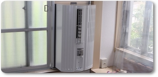 呉市窓用エアコン工事